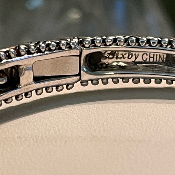 Barbara Bixby Hinged Cuff Bracelet With Pearl Enhancer Charm - Picture 10 of 14